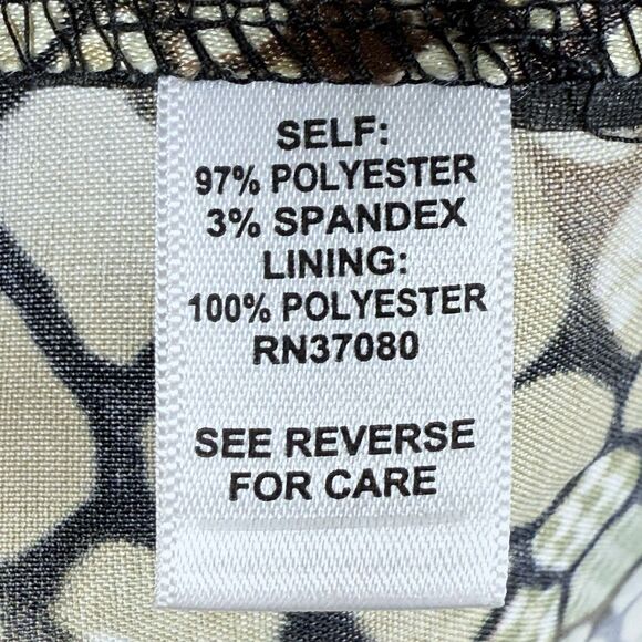 Cato Snake Skin Dress Womens Sz Med Brown Green With Belt Stretch - Picture 12 of 13